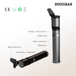 BooziBar 1000mAh Rechargeable Rainbow Tube Dry Herb Vaporizers