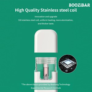 BooziBar1ML 350mAh Disposable CBD Vape Pen With High Quality Stainless Steel Coil