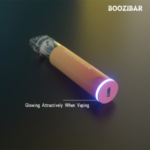 BooziBar 2ML 280mAh Type-c Rechargeable Disposable CBD Vape Pen With Breathing Light