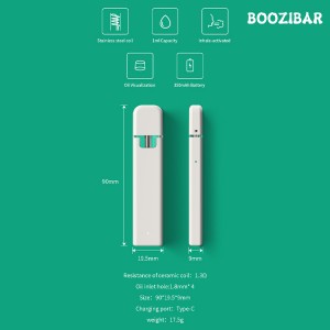 BooziBar1ML 350mAh Disposable CBD Vape Pen With High Quality Stainless Steel Coil